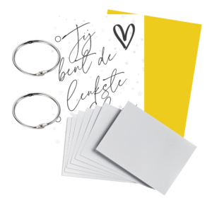 Afscheidsbundel met witte kaartjes - Leukste collega