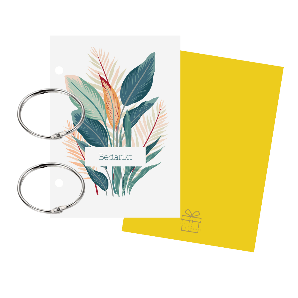 Afscheidsbundel met een mix van bedankkaartjes - Bedankt