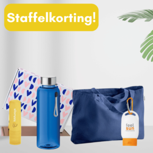 Klaar voor het strand - pakket (vanaf 100 stuks)